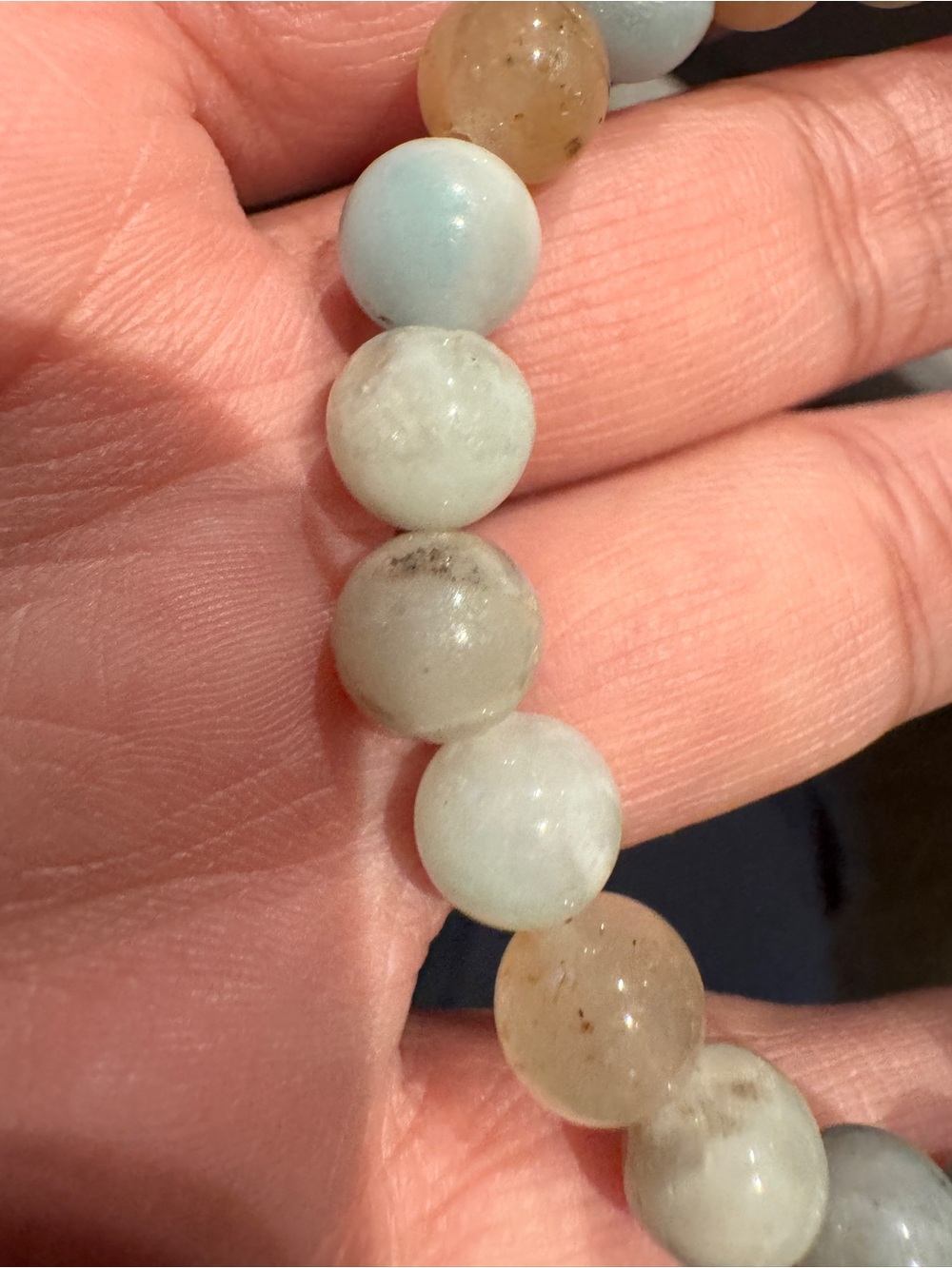 Amazonite Beaded Stretch Bracelet - Multi-Color - Picture 6 of 8